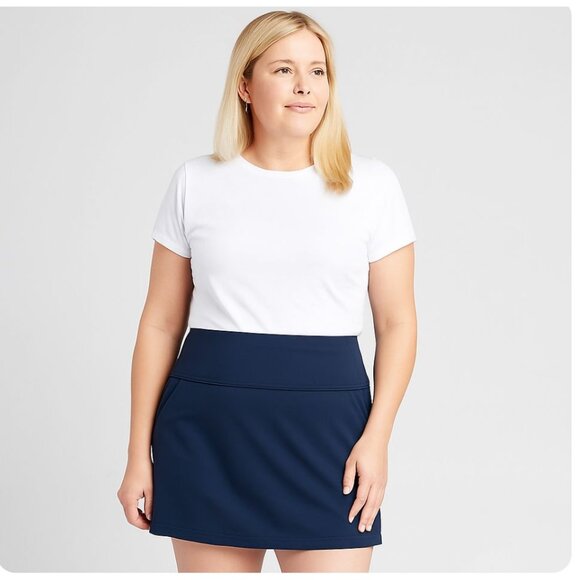 Zuda Z-Eco Cityscape Skort Navy Blue Size 1X Women’s Activewear Skirt w/ Pockets - Picture 1 of 10